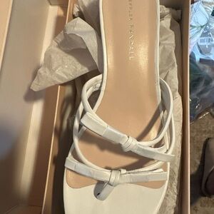 Loeffler Randall Elegant White Strappy Sandals